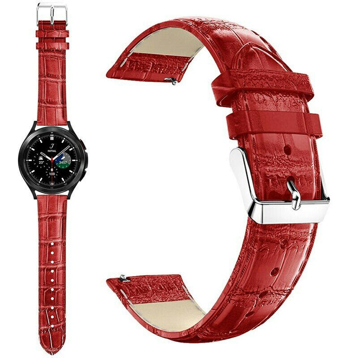 Garmin forerunner 55 Strap Crocodile Leather Watch Band