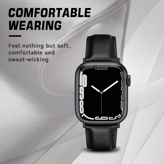 Apple Watch Strap Ultra 1 2 3 SE3 Series 4 5 6 7 8 9 10 11 Leather Band