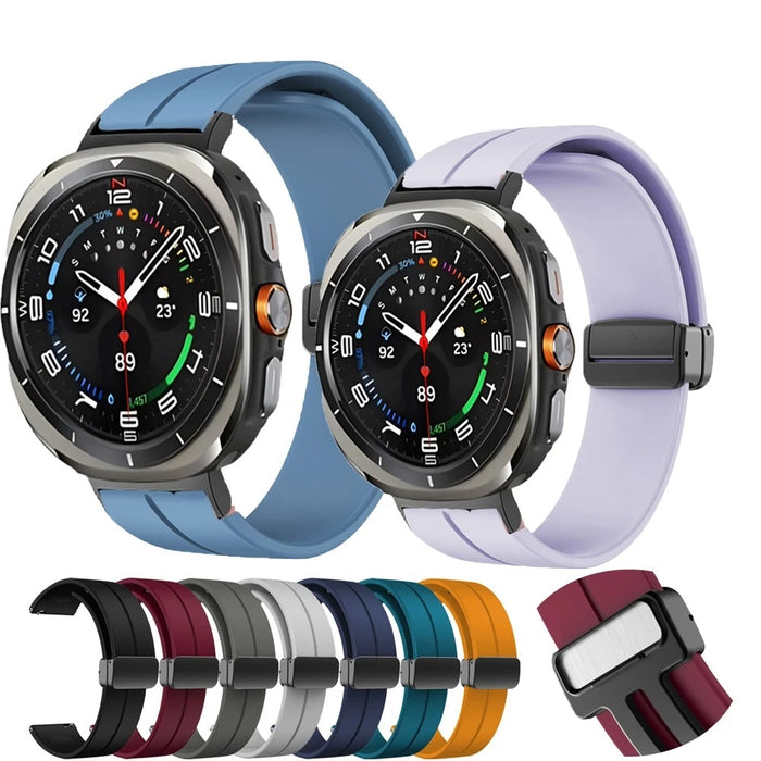 Samsung Galaxy Watch Ultra Strap Silicone Sports Band Magnetic