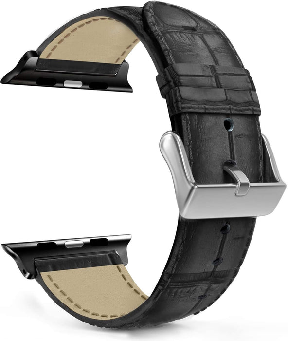 Apple Watch Strap Leather Crocodile Pattern Band