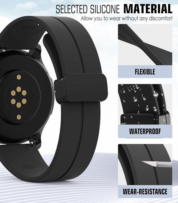 Samsung Galaxy Watch FE Strap Silicone Sports Band Magnetic