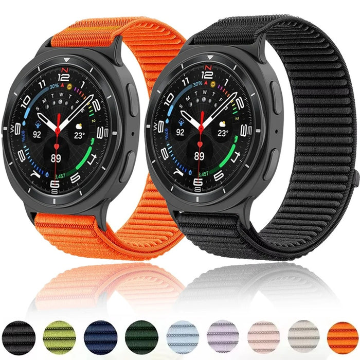 Samsung Galaxy Watch 8 Classic Ultra 40 44 46 47mm  Strap Woven Nylon Sports Loop Band