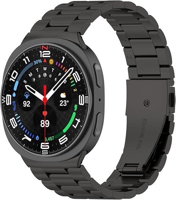 Samsung Galaxy Watch 8 Classic Ultra 40 44 46 47mm Strap Stainless Steel Band