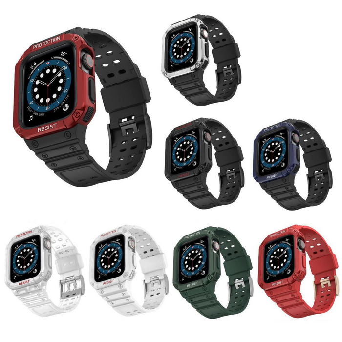 Apple Watch Series 9 Strap Rugged Heavy Duty Band Case