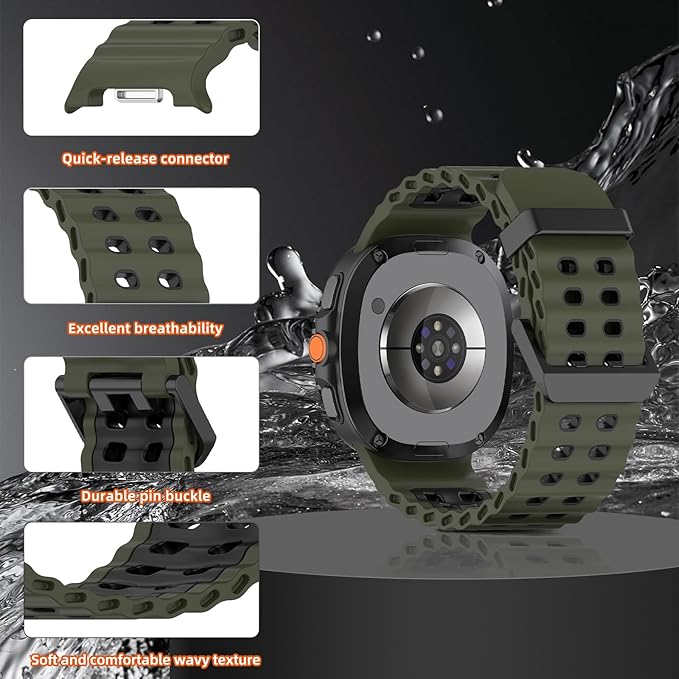 Samsung Galaxy Watch 8 Strap Classic 40 44 46 47mm Silicone Sports Band