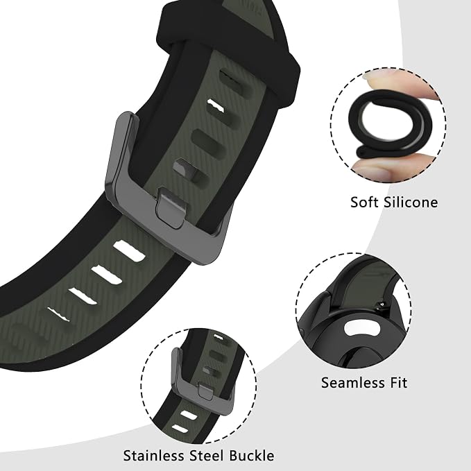 Garmin Vivoactive 6 Silicone Sports Band Strap Dual Color