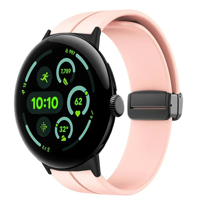 Google Pixel Watch 3 41mm Strap Silicone Sports Band Magnetic