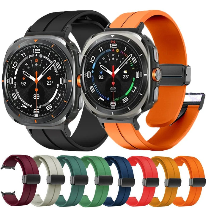 Samsung Galaxy Watch Ultra Strap Silicone Sports Band Magnetic