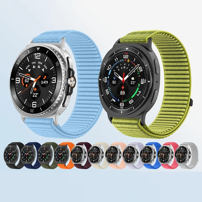 Samsung Galaxy Watch 8 Classic Ultra 40 44 46 47mm  Strap Woven Nylon Sports Loop Band