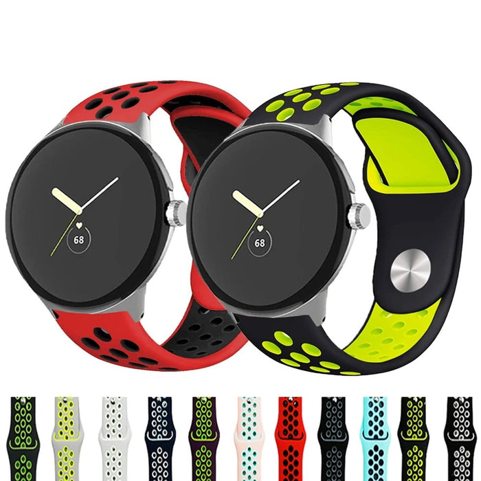 Google Pixel Watch 3 45mm Strap Silicone Sports Band Breathable