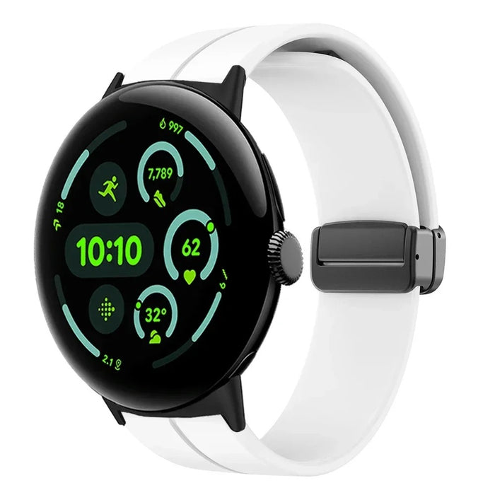 Google Pixel Watch 3 41mm Strap Silicone Sports Band Magnetic