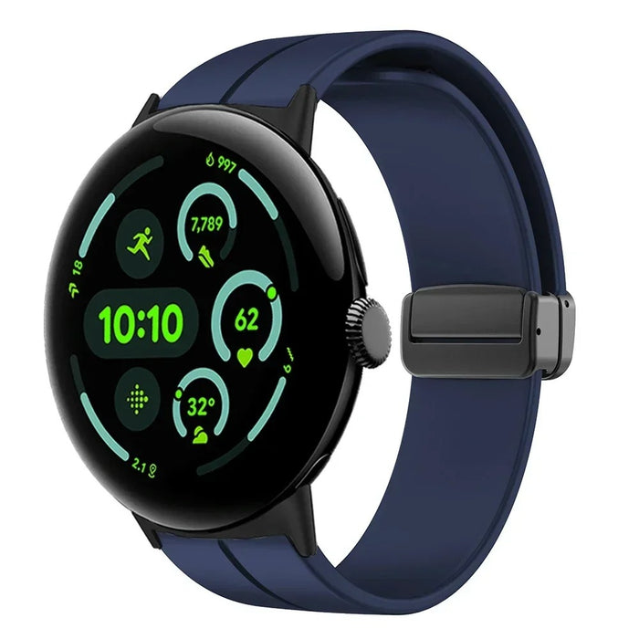 Google Pixel Watch 3 41mm Strap Silicone Sports Band Magnetic