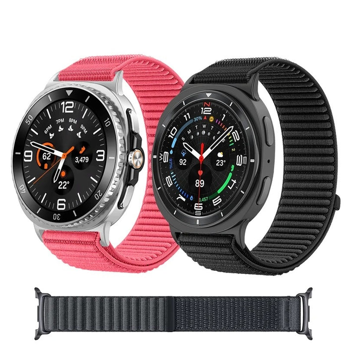 Samsung Galaxy Watch 8 Classic Ultra 40 44 46 47mm  Strap Woven Nylon Sports Loop Band