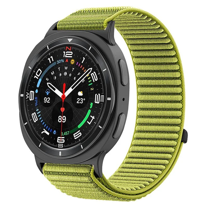 Samsung Galaxy Watch 8 Classic Ultra 40 44 46 47mm  Strap Woven Nylon Sports Loop Band