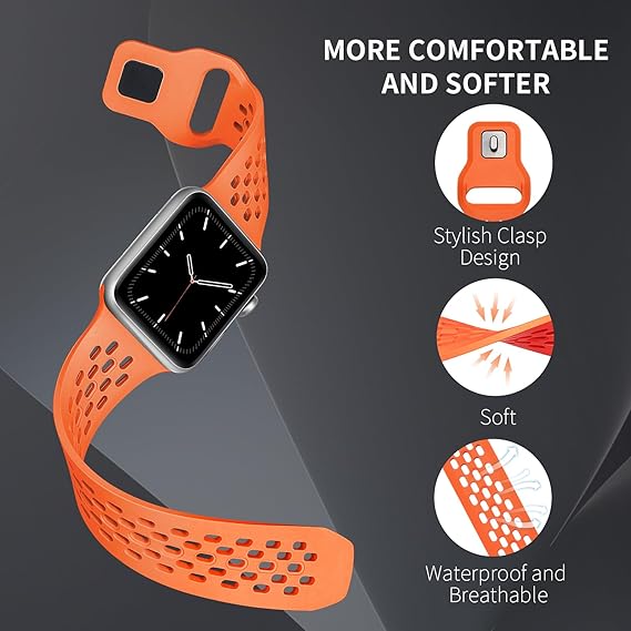 Apple Watch Strap Silicone Breathable Band