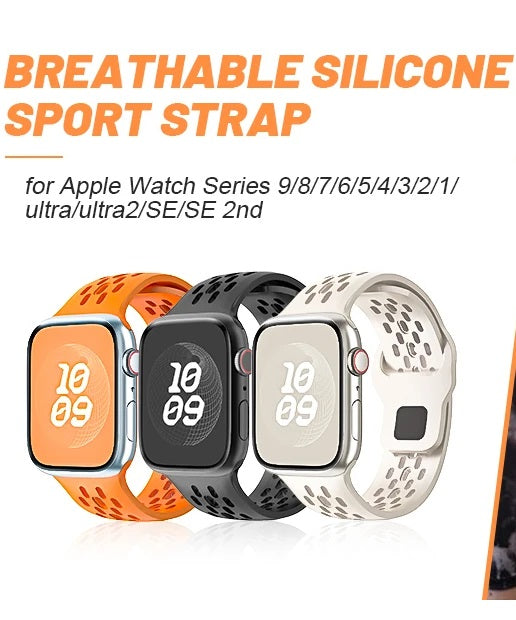 Apple Watch Strap Silicone Breathable Band