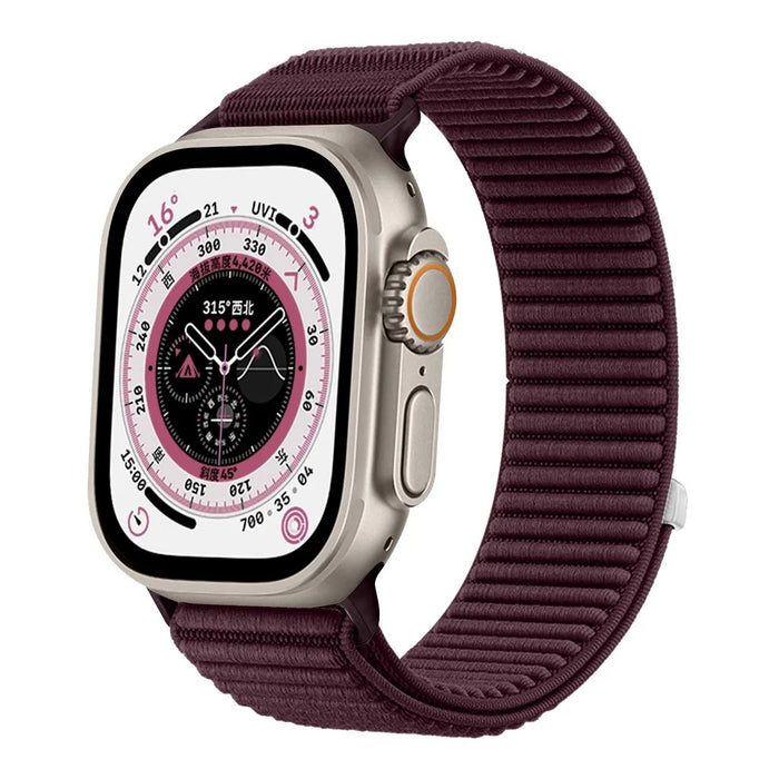 Apple Watch Strap Ultra 1 2 3 SE 3 Series 4 5 6 7 8 9 10 11 Nylon Sports Loop Band
