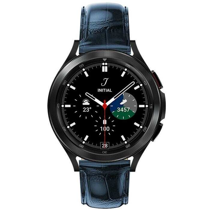 Samsung Galaxy Watch 46mm  Strap Crocodile Leather Watch Band