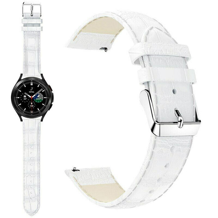 Garmin Forerunner 245 Music Strap Crocodile Leather Watch Band