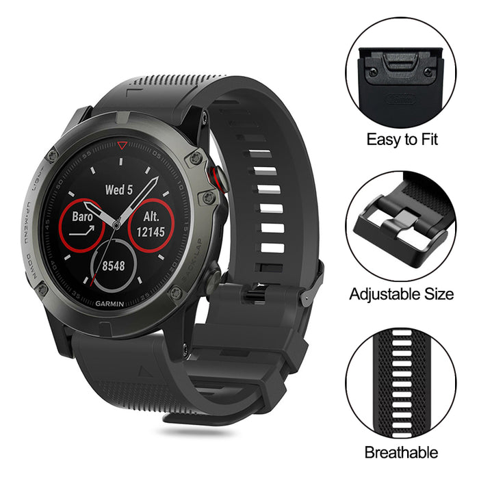 Garmin Fenix 6S Strap Quick Release Silicone Sports Band Strap