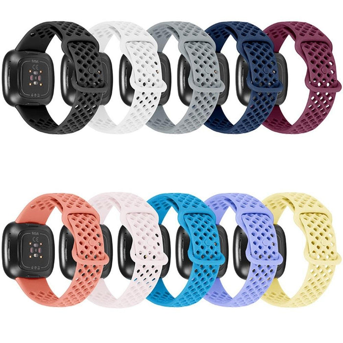 Fitbit Sense Strap Silicone Sports Band Breathable