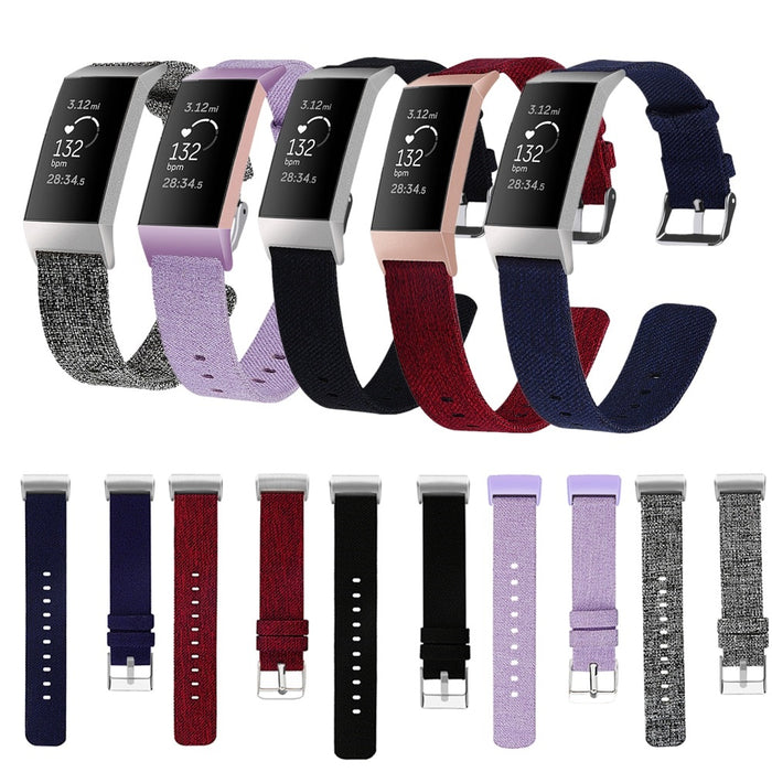 Fitbit Charge 4 Strap Nylon Woven Band