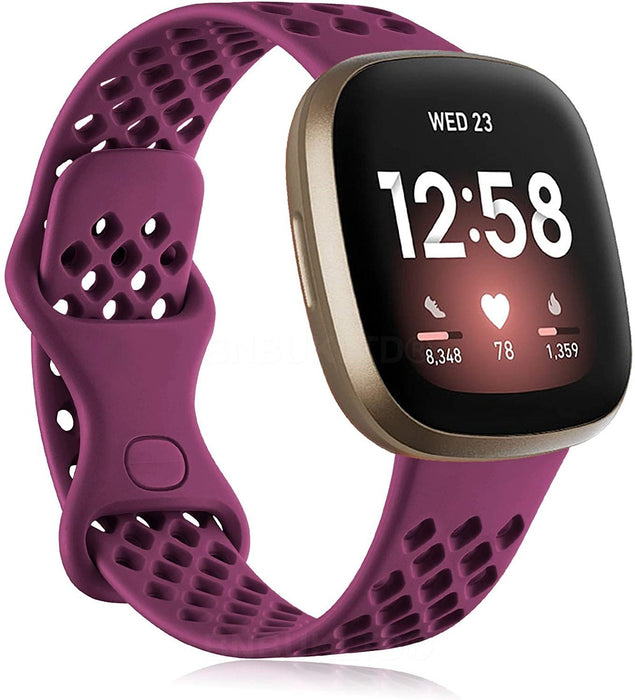 Fitbit Sense Strap Silicone Sports Band Breathable