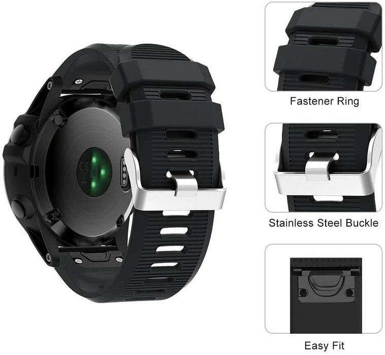 Garmin Fenix 7X Quick Release  Silicone Sports Band Strap