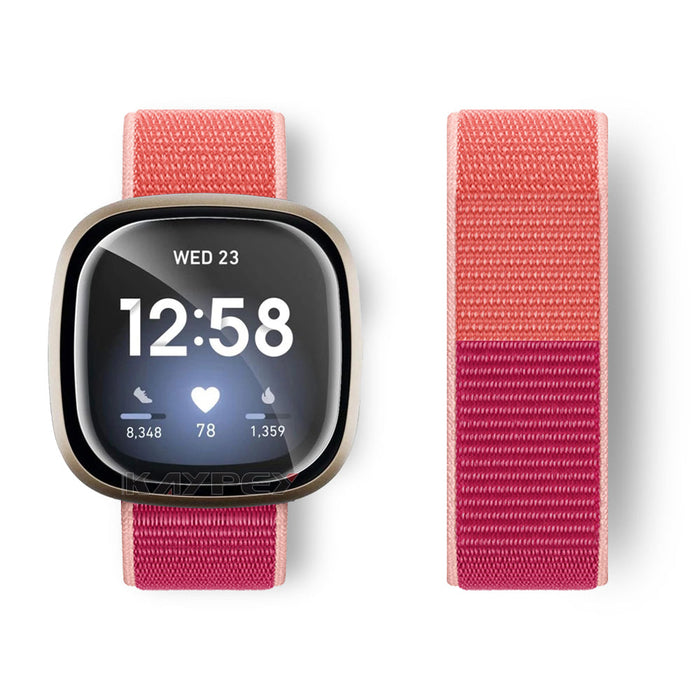 Fitbit Sense Strap Nylon Loop Woven Sports Band