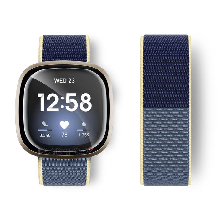 Fitbit Sense Strap Nylon Loop Woven Sports Band