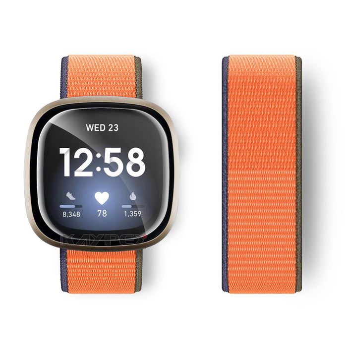 Fitbit Sense Strap Nylon Loop Woven Sports Band