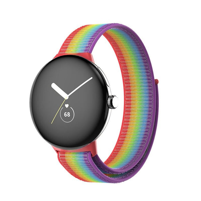 Google Pixel Watch 1/2 Strap Nylon Loop Woven Sports Band