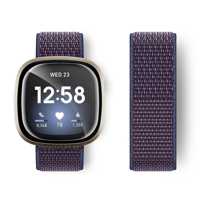 Fitbit Sense Strap Nylon Loop Woven Sports Band