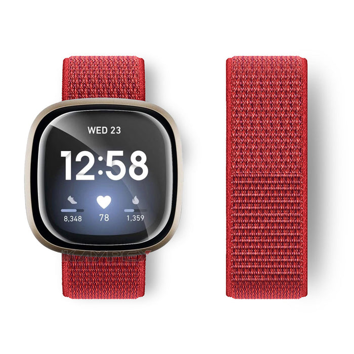 Fitbit Sense Strap Nylon Loop Woven Sports Band