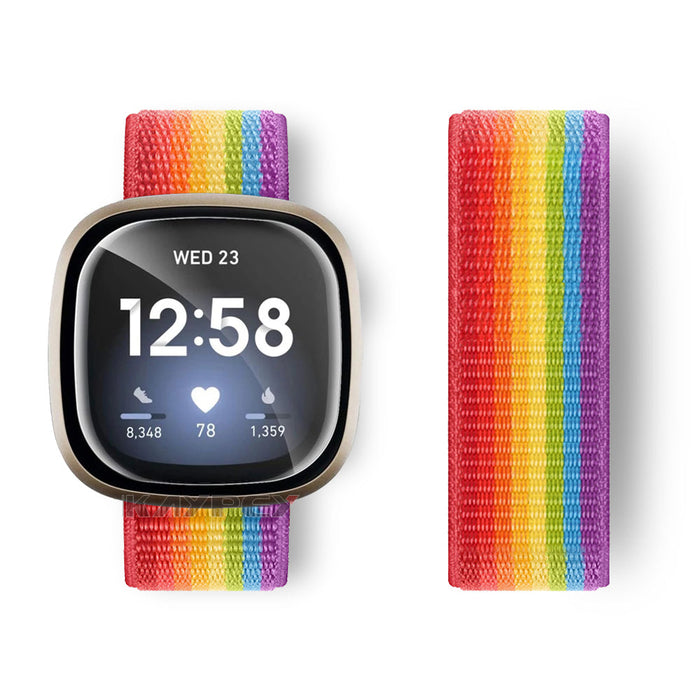 Fitbit Sense Strap Nylon Loop Woven Sports Band