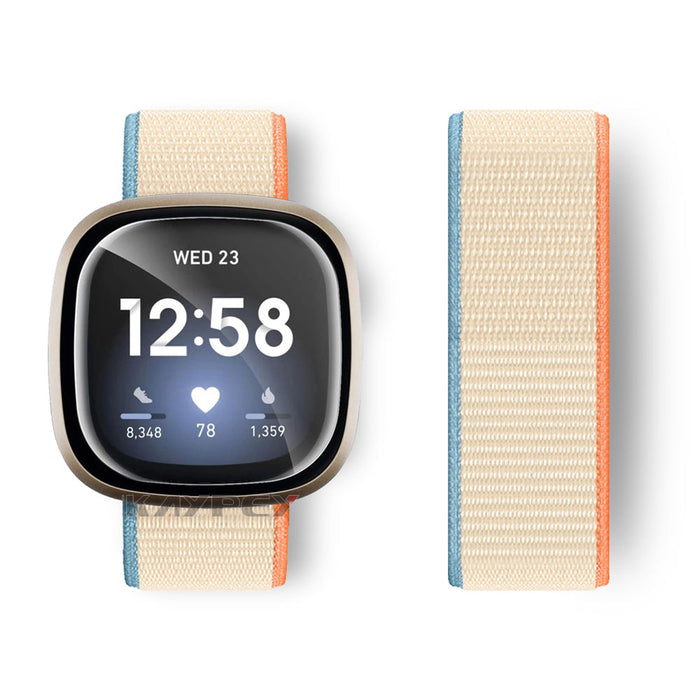 Fitbit Sense Strap Nylon Loop Woven Sports Band