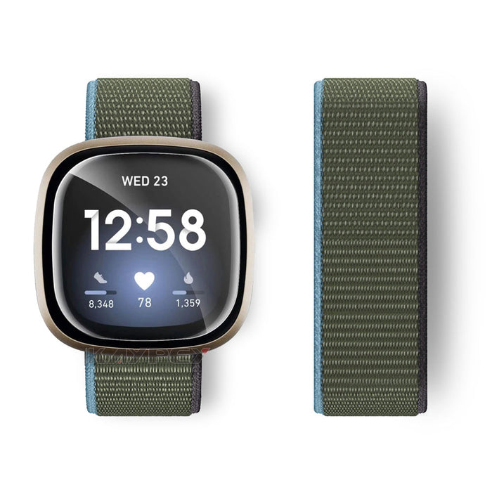 Fitbit Sense Strap Nylon Loop Woven Sports Band