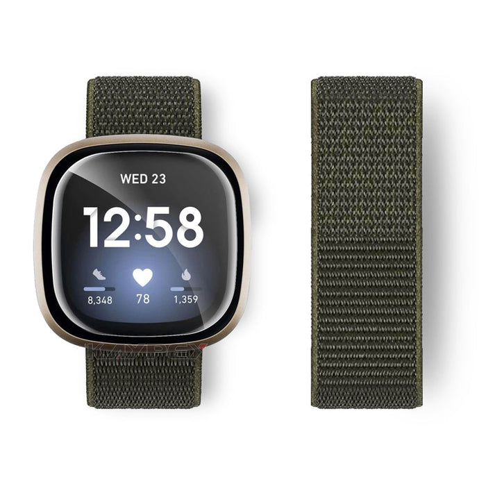 Fitbit Sense Strap Nylon Loop Woven Sports Band