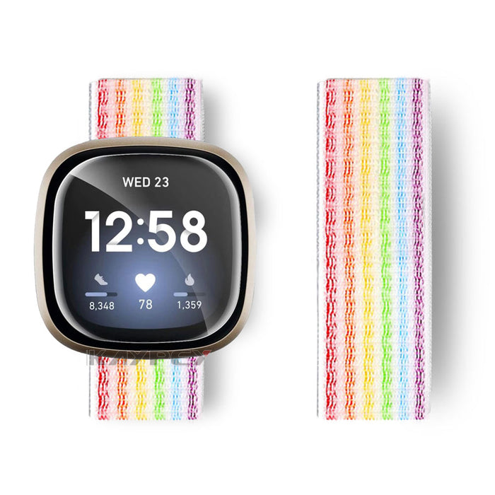 Fitbit Sense Strap Nylon Loop Woven Sports Band