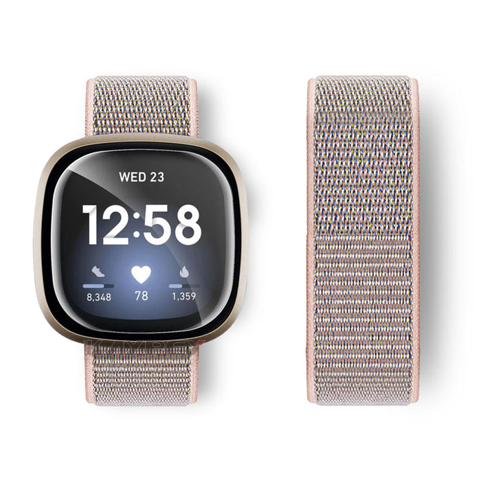 Fitbit Sense Strap Nylon Loop Woven Sports Band