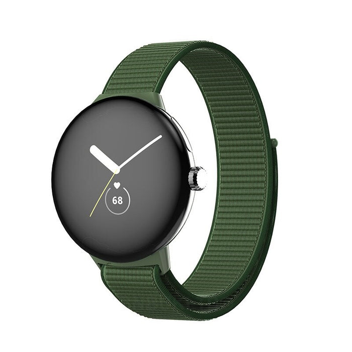 Google Pixel Watch 1/2 Strap Nylon Loop Woven Sports Band