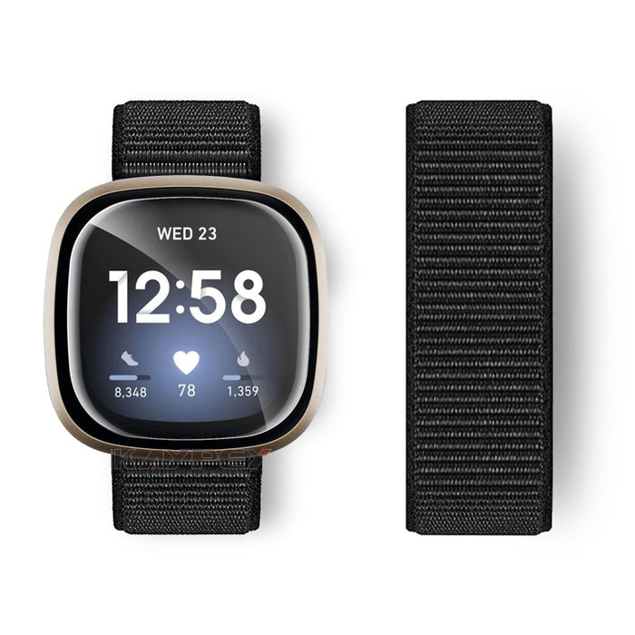 Fitbit Sense Strap Nylon Loop Woven Sports Band