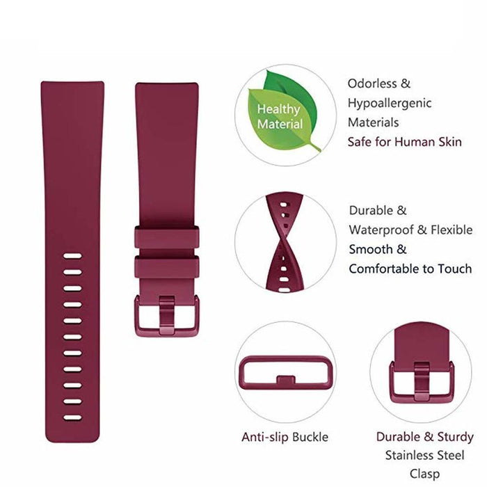 Fitbit versa best sale 2 material straps