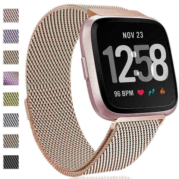 Rose Gold Fitbit Versa Amazon Uk Fitbit Versa Strap Milanese Band